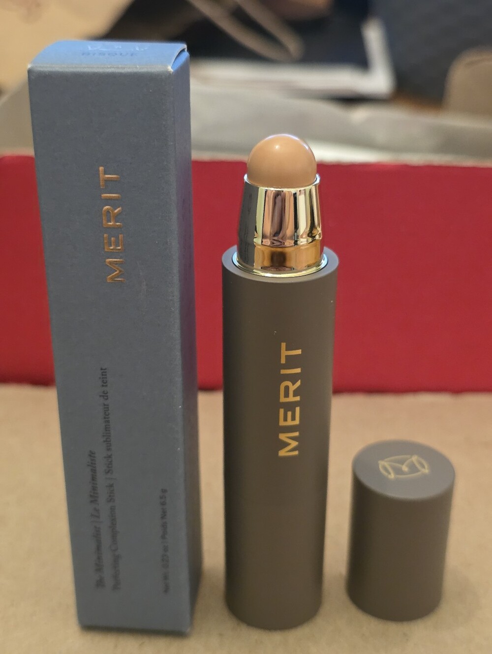 Merit The Minimalist Perfecting Complexion Foundation & Concealer Stick BISQUE